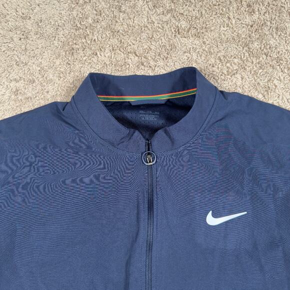 Men's Size 2XL Nike Court Advantage Blue Tennis Jacket DV7387 - Picture 2 of 9